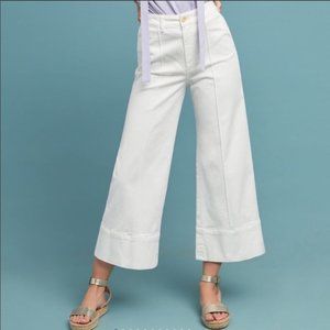 Anthropologie Wide Leg Cropped Pants